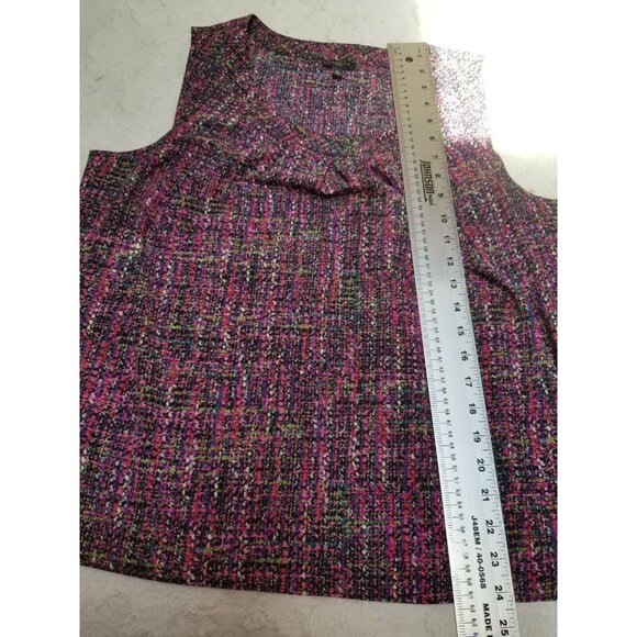 Talbots Petites Womens Size 16P Multicolor Sleeveless Blouse Top Casual - Picture 6 of 6